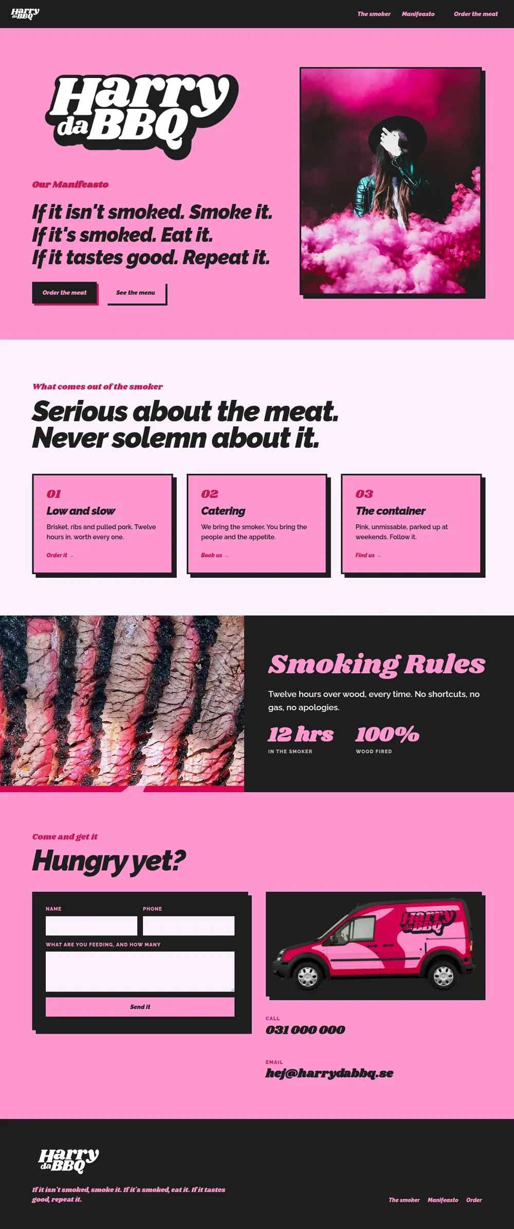 Harry da BBQ as a Standard Work website